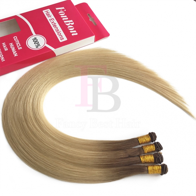 #T6-22 Ombre  Hand Tied Weft