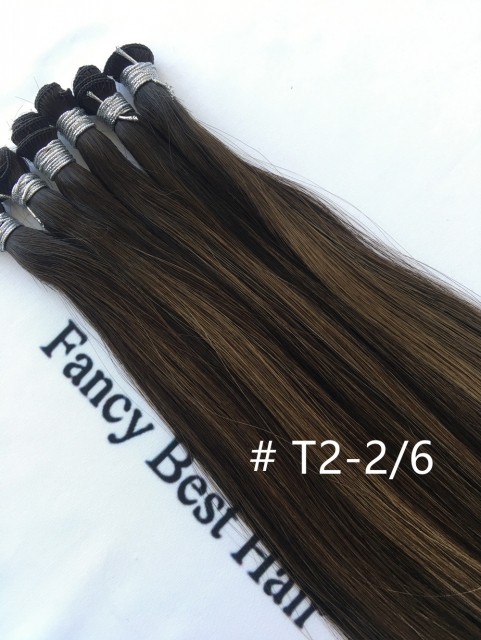 #T2-P2/6 Rooted Balayage Hand Tied Weft