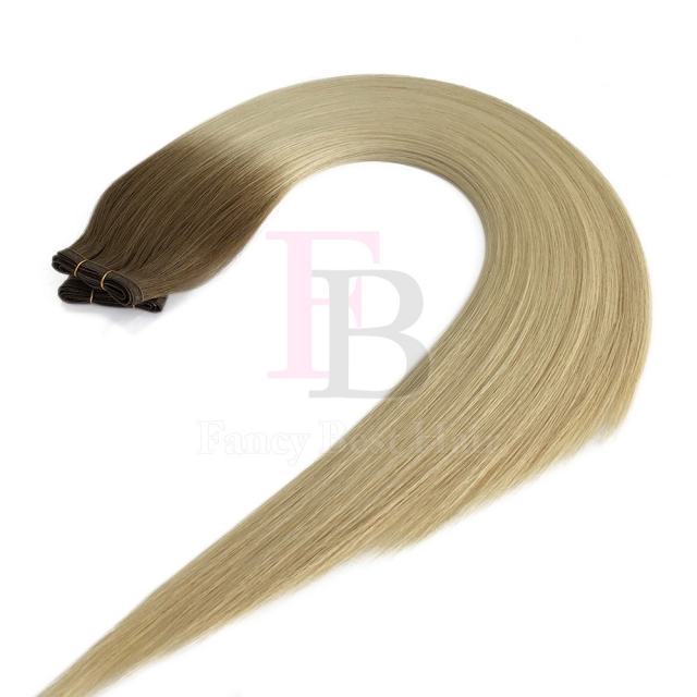 #T6/22 Ombre  Flat Weft Hair Extensions
