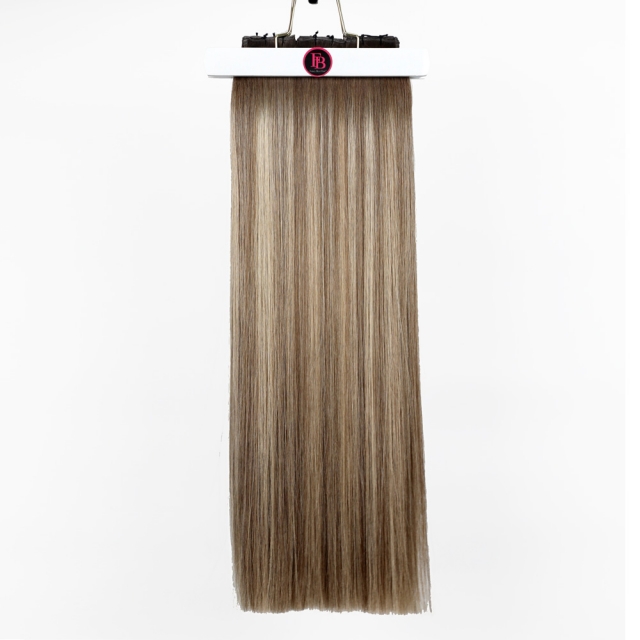 #T7-7/ICE Rooted Balayage Flat Weft Hair Extensions