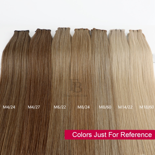 #M14/22 Mixed Color  Flat Weft Hair Extensions